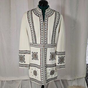 Christina Embroidered White Dress – Size L